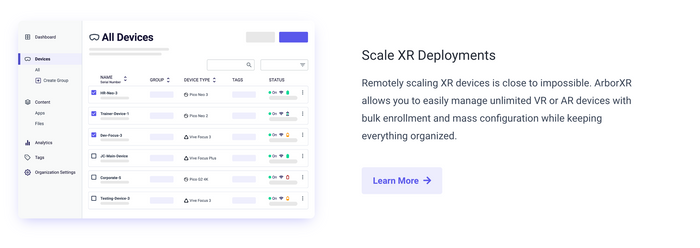 ArborXR XR Device Management